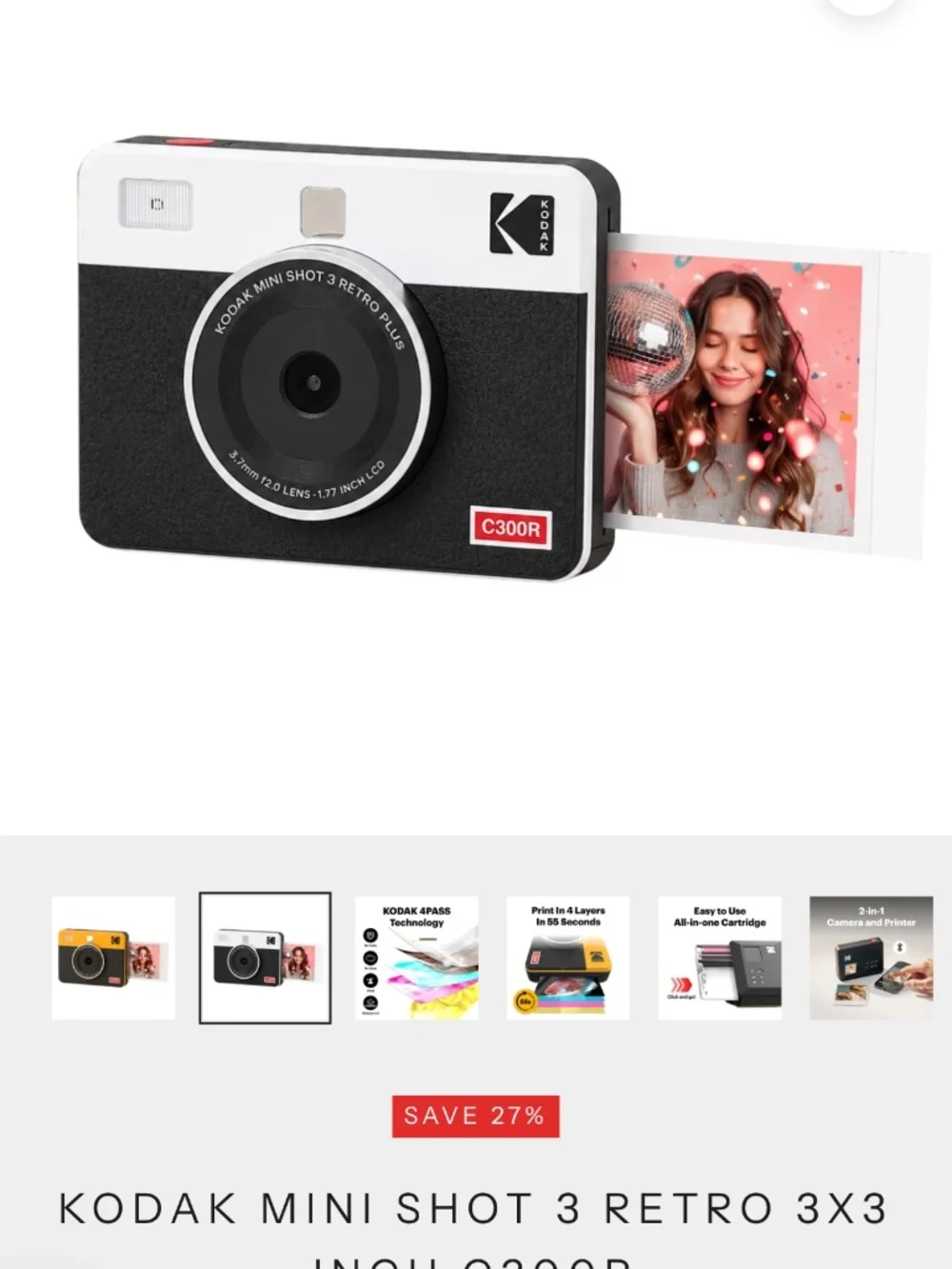 Kodak instant camera